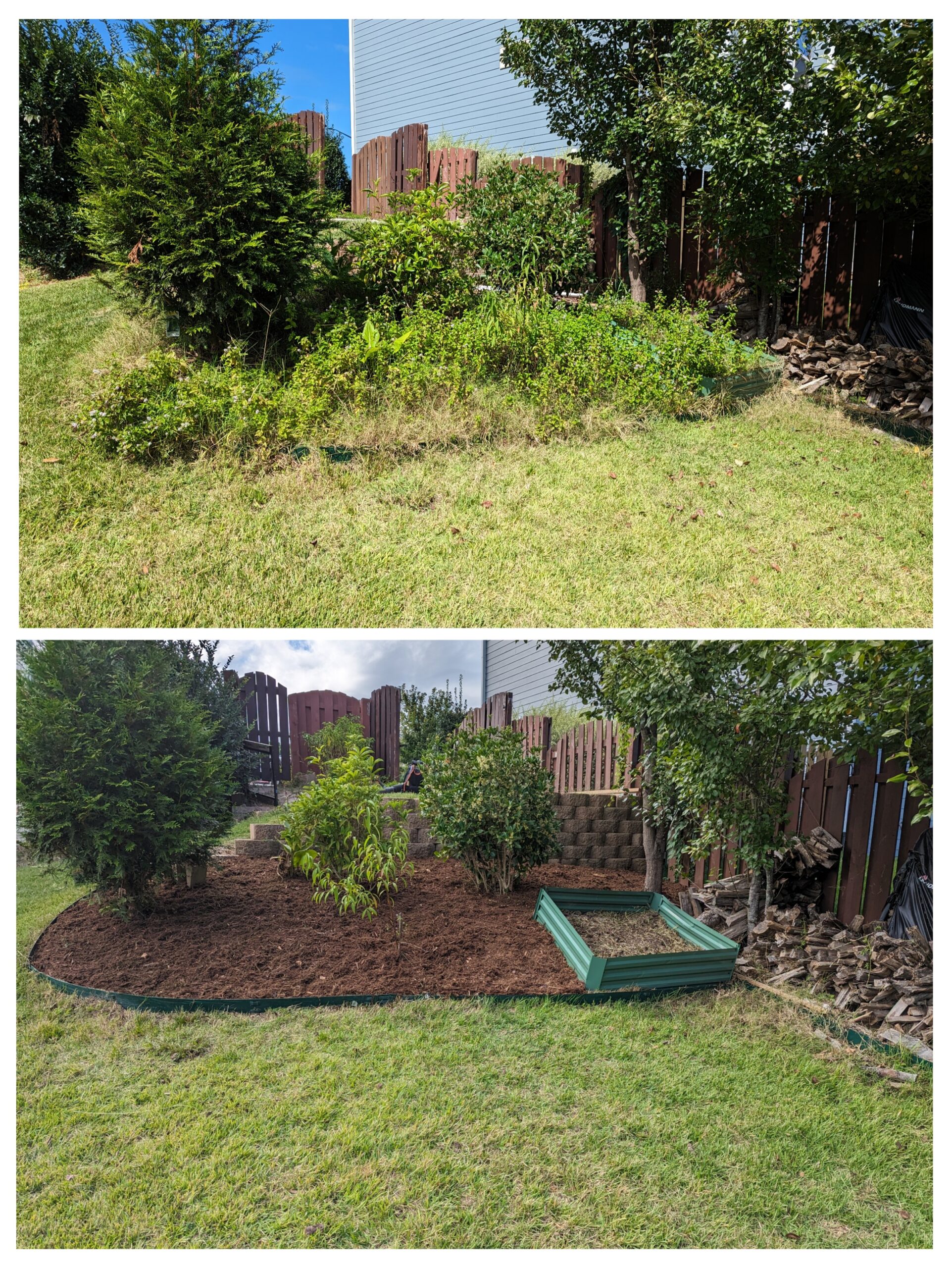 Landscaping work